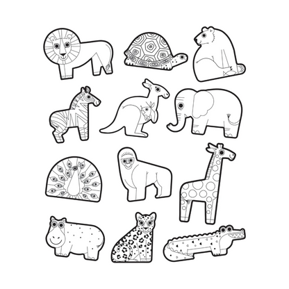 Colouring Stickers - Safari Animals