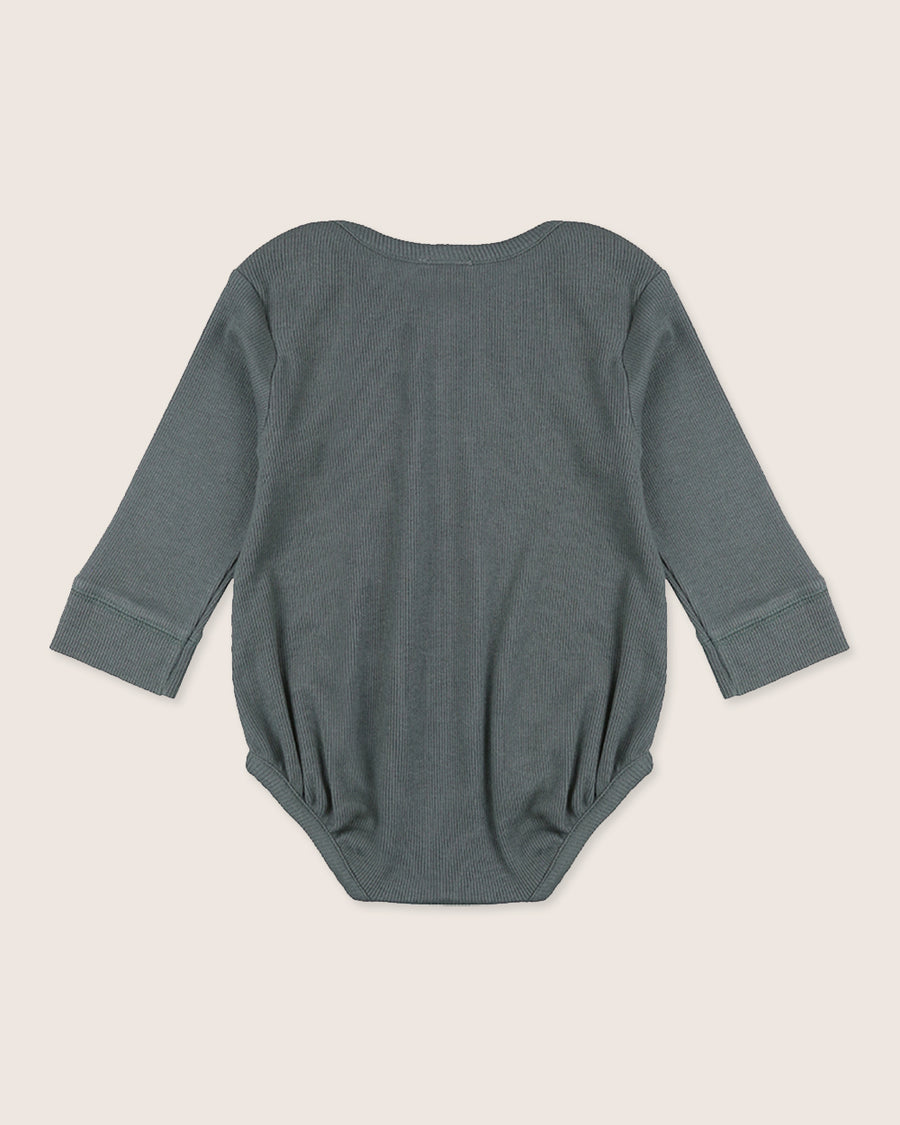 Rib Bodysuit Steel