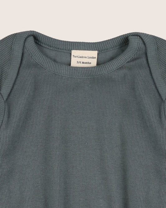 Rib Bodysuit Steel