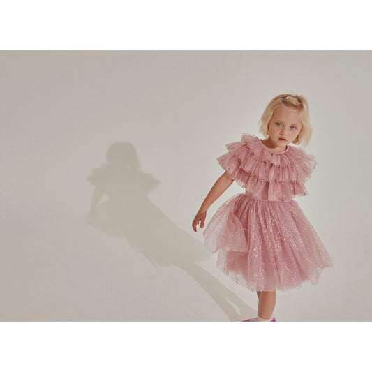 Rose Sparkle Tulle Dress