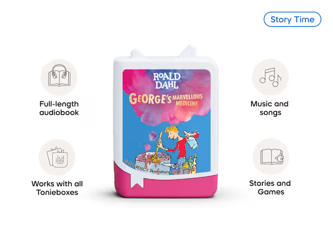 Georges Marvellous Medicine - Roald Dahl Book Pocket Tonie - Bizzybods