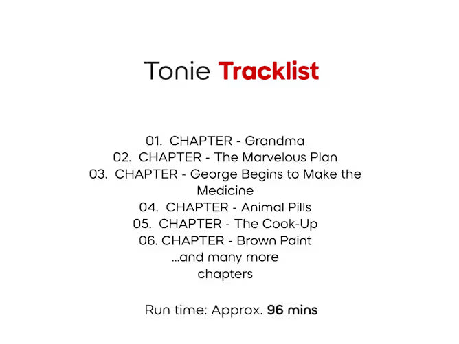 Georges Marvellous Medicine - Roald Dahl Book Pocket Tonie - Bizzybods