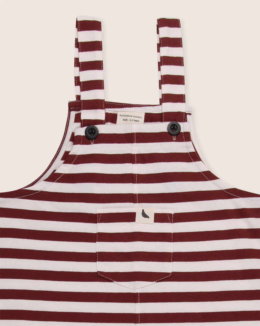 Brick Stripe Dungarees