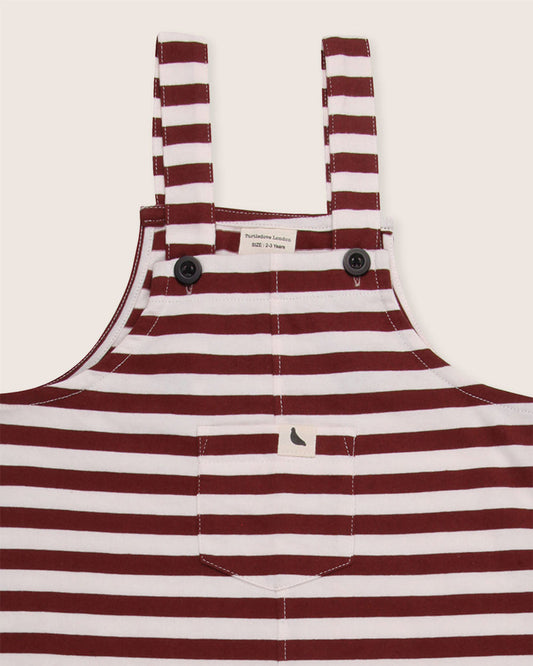 Brick Stripe Dungarees