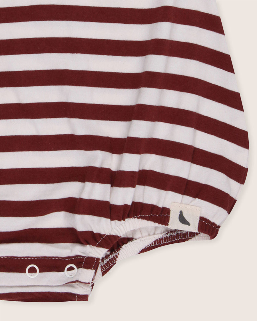 Brick Stripe Bubble Romper