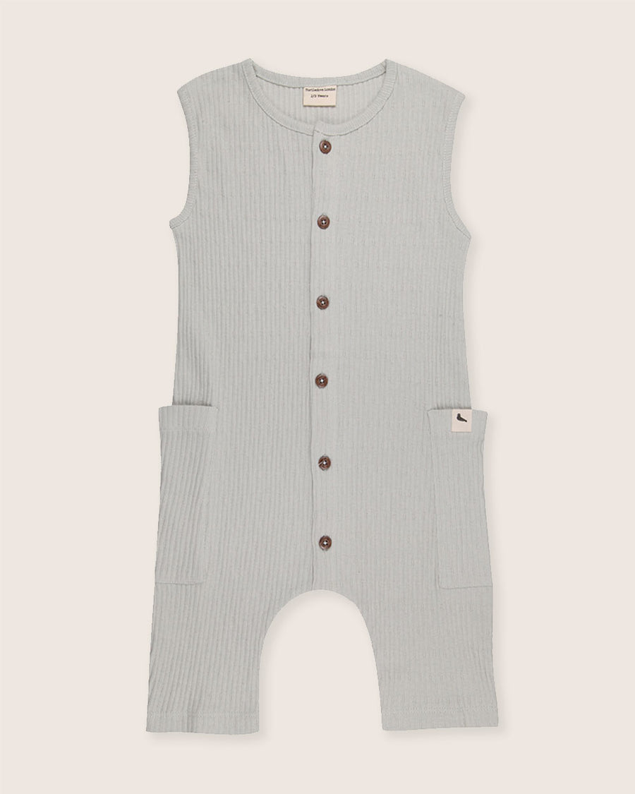 Textured Shortie Dungarees