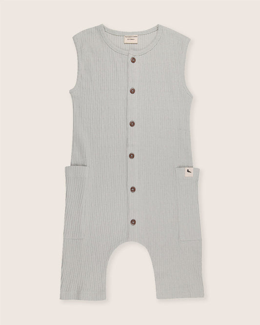 Textured Shortie Dungarees