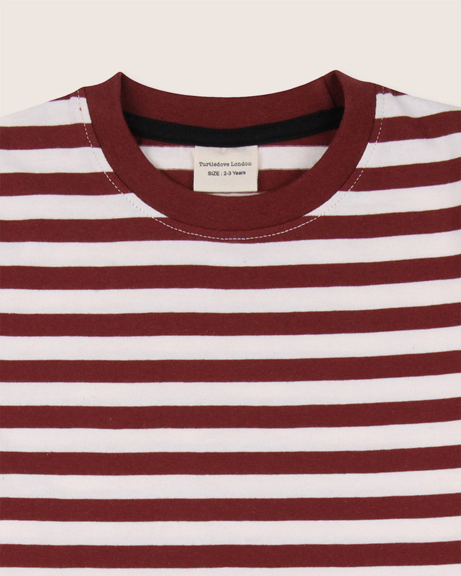 Layering T-shirt - Brick Stripe