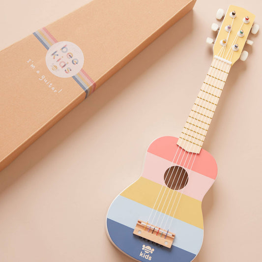 Stripe Wooden Guitar Toy
