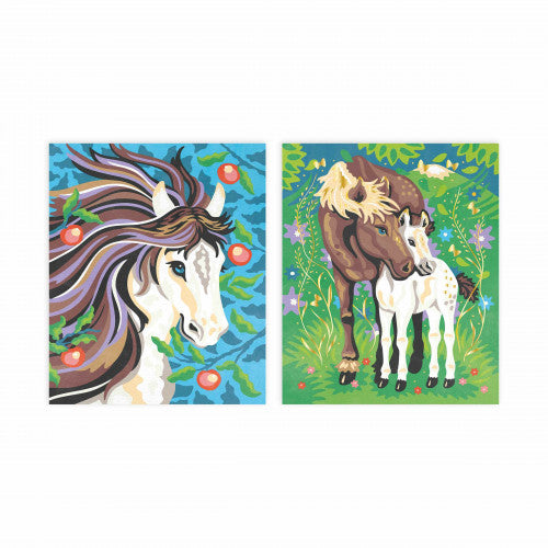 Painting By Numbers Watercolour - Horses