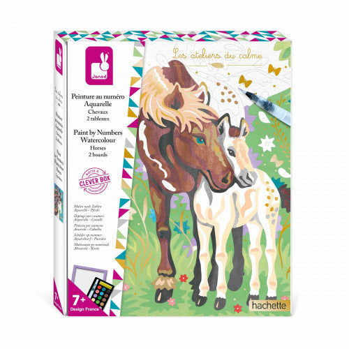 Painting By Numbers Watercolour - Horses