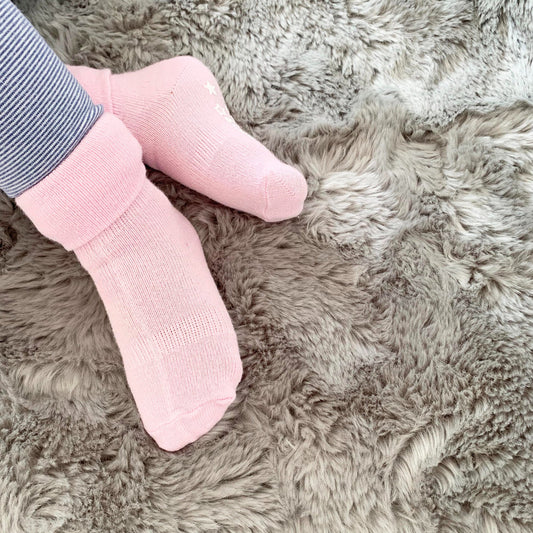 Stay-On Non-Slip Socks - Fairy Tale Pink