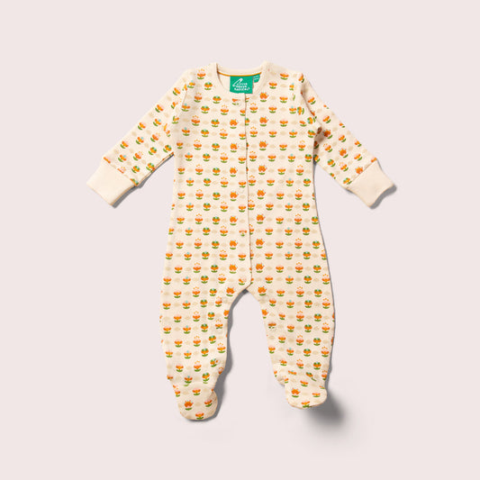 Little Blooms Organic Sleepsuit
