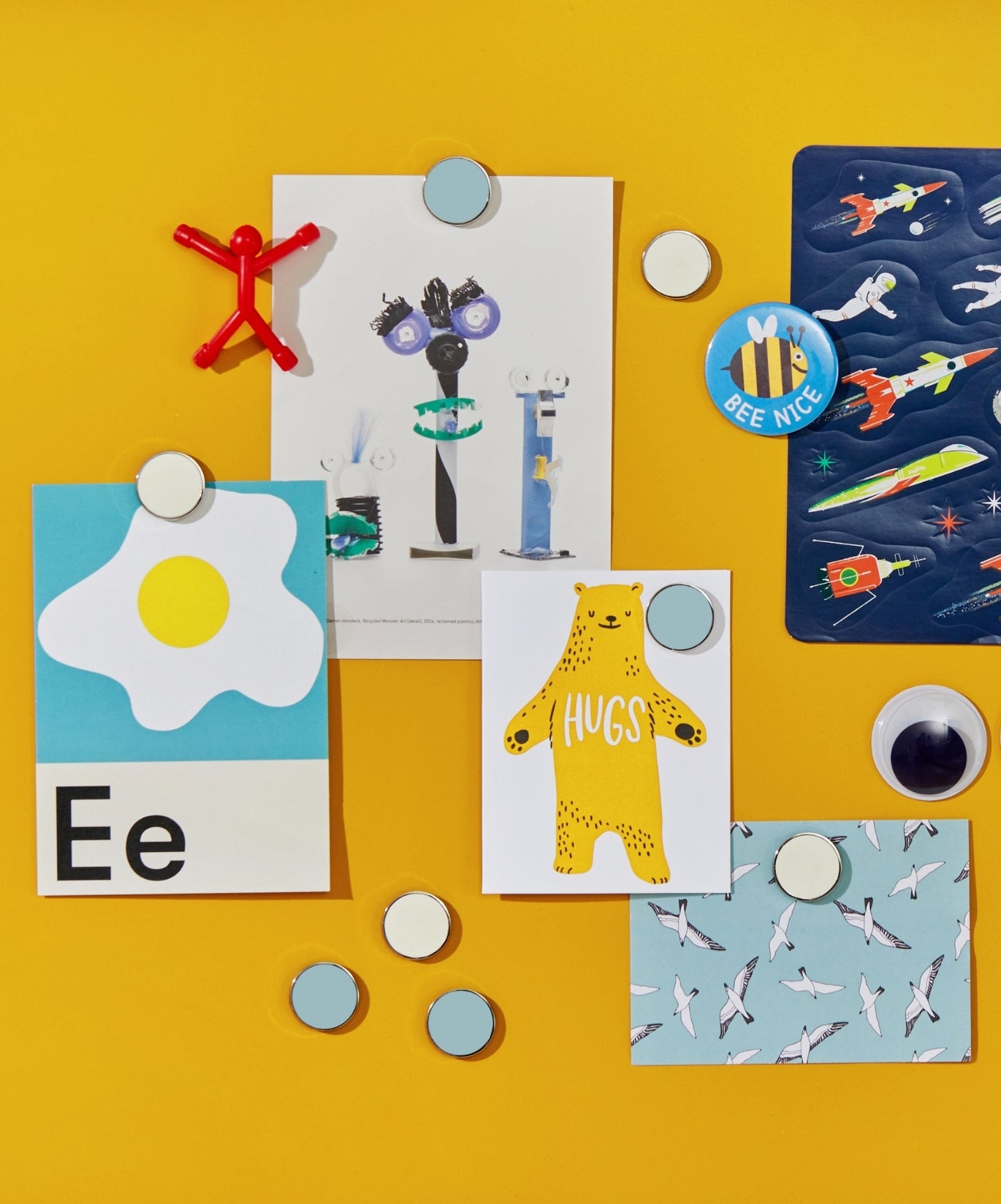 Mustard Made Magnetic Buttons - Pack of 6