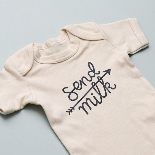 “Send Milk” Baby Bodysuit